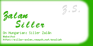 zalan siller business card